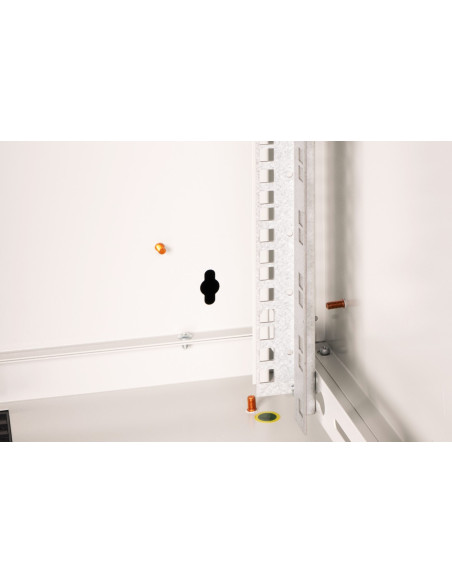 Szafa Sieciowa Wisząca Unique 19" 12U Rack 600X600, Drzwi Szyba, Szary, Niedzielona, Złożona, 100Kg