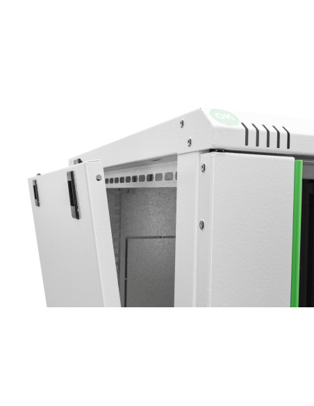 Digitus Szafa Sieciowa Wisząca Dynamic 19" 12U Rack 600X600, Drzwi Szyba, Szary, Niedzielona, Złożona, 60Kg