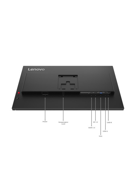 Lenovo Thinkvision T27-40 27" Ips Fhd Ag 4Ms 300Nits 120Hz Hdmi, Dp Usb Webcam Eclipse Black