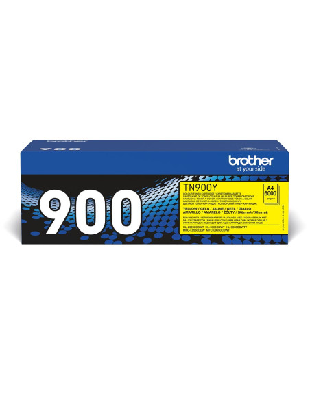 Kaseta Z Tonerem Brother Tn-900Y, 1 Sztuka, Oryginalny, Żółty
