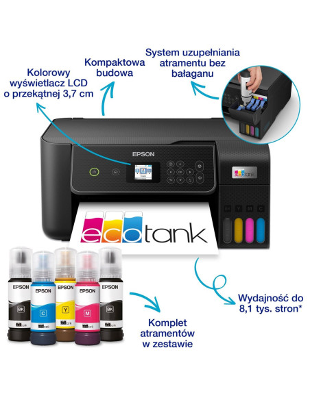 Urz. Wielofunkcyjne Epson Ecotank L3280 Wifi Czarny