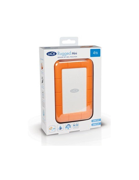 Lacie Rugged Mini Zewnętrzny Dysk Twarde 4 Tb Pomarańczowy