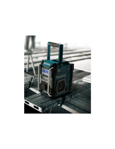 Makita Mr003G Odbiornik Radiowy Czarny, Niebieski, Szary