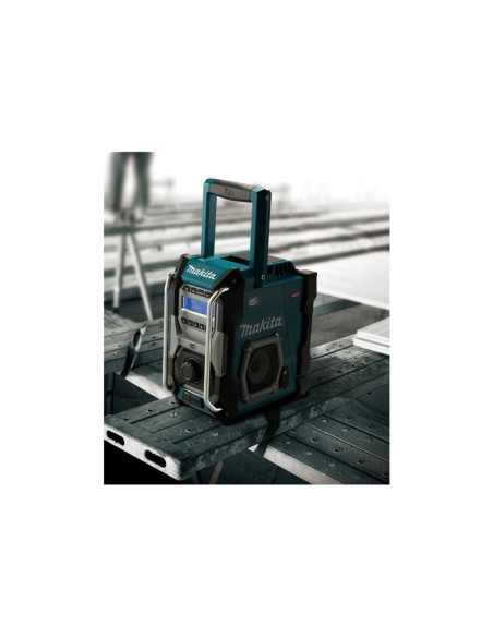 Makita Mr003G Odbiornik Radiowy Czarny, Niebieski, Szary