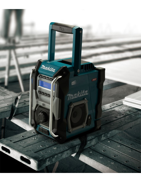 Makita Mr003G Odbiornik Radiowy Czarny, Niebieski, Szary