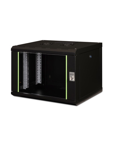 Digitus Szafa Sieciowa Wisząca Unique 19" 7U Rack 600X450, Drzwi Szyba, Czarny, Niedzielona, Złożona, 100Kg