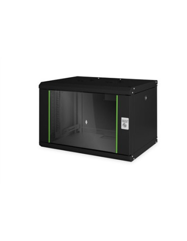 Digitus Szafa Sieciowa Wisząca Unique 19" 7U Rack 600X450, Drzwi Szyba, Czarny, Niedzielona, Złożona, 100Kg