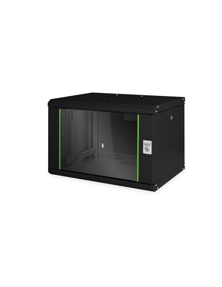 Digitus Szafa Sieciowa Wisząca Unique 19" 7U Rack 600X450, Drzwi Szyba, Czarny, Niedzielona, Złożona, 100Kg