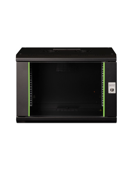 Digitus Szafa Sieciowa Wisząca Unique 19" 7U Rack 600X450, Drzwi Szyba, Czarny, Niedzielona, Złożona, 100Kg