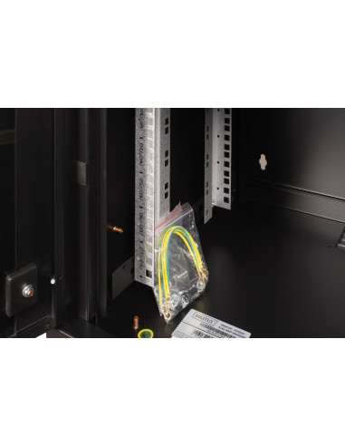 Digitus Szafa Sieciowa Wisząca Unique 19" 7U Rack 600X450, Drzwi Szyba, Czarny, Niedzielona, Złożona, 100Kg