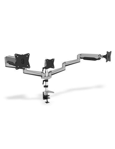 Ramię Biurkowe Potrójne (Zacisk) 3Xlcd Max. 27" Max. 6Kg Uchylno-Obrotowe 360° (Pivot)