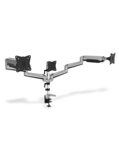 Ramię Biurkowe Potrójne (Zacisk) 3Xlcd Max. 27" Max. 6Kg Uchylno-Obrotowe 360° (Pivot)