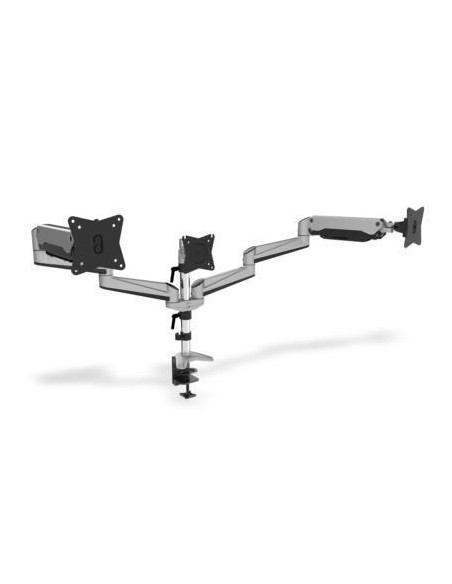 Ramię Biurkowe Potrójne (Zacisk) 3Xlcd Max. 27" Max. 6Kg Uchylno-Obrotowe 360° (Pivot)