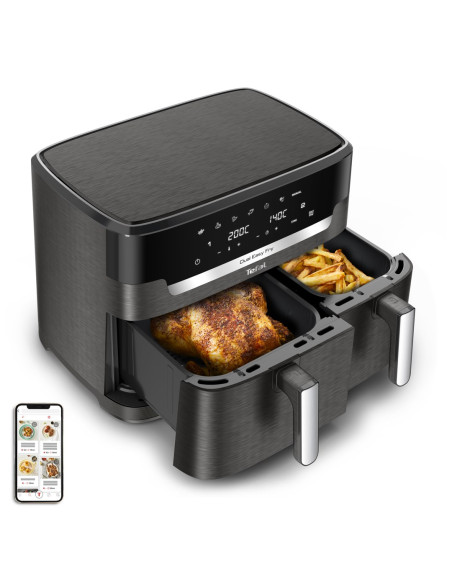 Frytkownica Beztłuszczowa Tefal Dualeasy Ey942He0