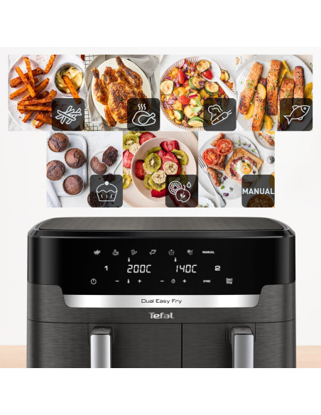 Frytkownica Beztłuszczowa Tefal Dualeasy Ey942He0