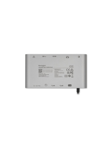Kensington Przenośna Stacja Dokująca Uh1440P, Usb-C, 5 Gb/S, Podwójne Wideo, Nie Wymaga Sterowników, Zasilanie
