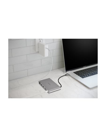 Kensington Przenośna Stacja Dokująca Uh1440P, Usb-C, 5 Gb/S, Podwójne Wideo, Nie Wymaga Sterowników, Zasilanie