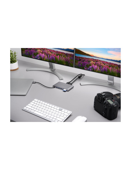 Kensington Przenośna Stacja Dokująca Uh1440P, Usb-C, 5 Gb/S, Podwójne Wideo, Nie Wymaga Sterowników, Zasilanie