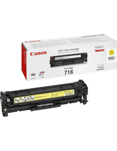 Canon Crg-718 Y Kaseta Z Tonerem 1 Szt. Oryginalny Żółty