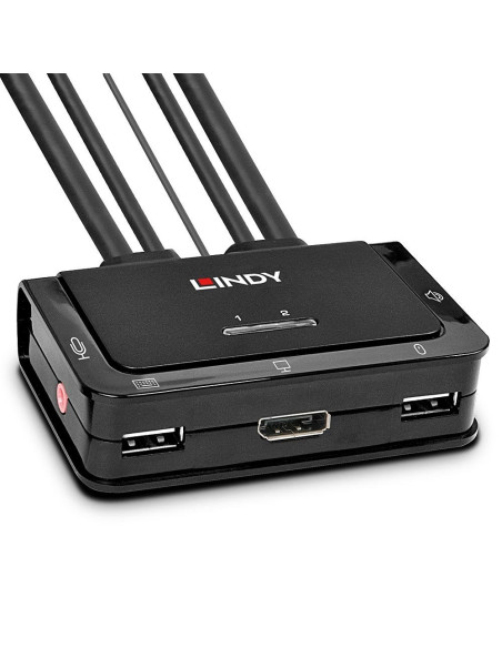 Lindy 42344 Przełącznik Kvm Możliwości Montowania W Stelażu Czarny