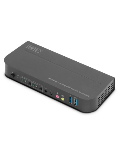 Digitus Przełącznik Kvm, 2 X 1 Hdmi, Wyjście Hdmi, Usb, 4K X 2K Przy 60 Hz