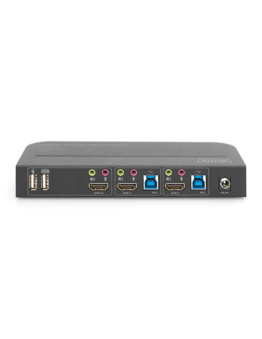 Digitus Przełącznik Kvm, 2 X 1 Hdmi, Wyjście Hdmi, Usb, 4K X 2K Przy 60 Hz