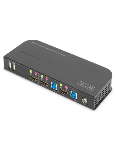 Digitus Przełącznik Kvm, 2 X 1 Hdmi, Wyjście Hdmi, Usb, 4K X 2K Przy 60 Hz