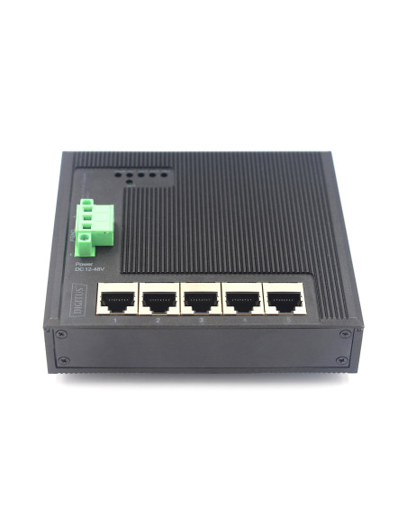 Digitus 5-Portowy Przełącznik Sieciowy Gigabit Ethernet, Płaski, Przemysłowy, Niezarządzany