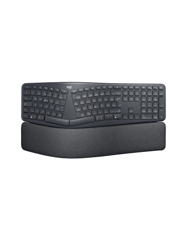 Logitech Ergo K860 For Business Klawiatura Biuro Bluetooth Niemiecki Grafitowy