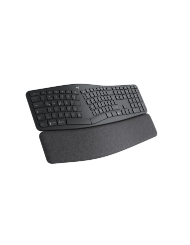 Logitech Ergo K860 For Business Klawiatura Biuro Bluetooth Niemiecki Grafitowy