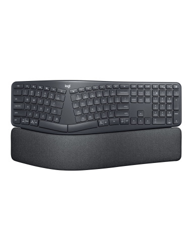 Logitech Ergo K860 For Business Klawiatura Biuro Bluetooth Niemiecki Grafitowy
