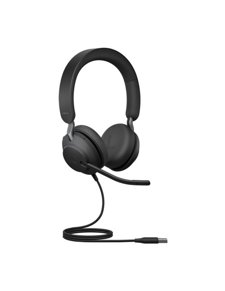 Jabra Evolve2 40 Se Zestaw Słuchawkowy Przewodowa Opaska Na Głowę Połączenia/Muzyka Usb Typu-A Czarny