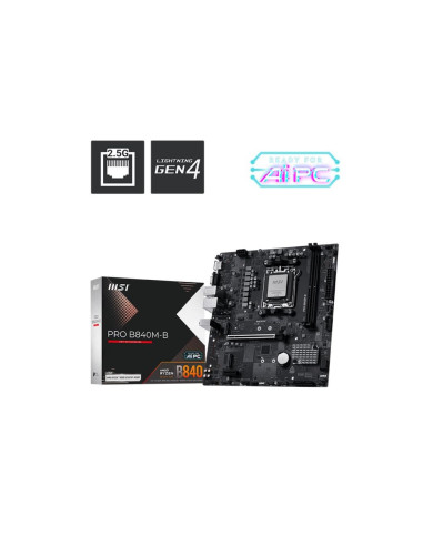 Msi Pro B840M-B Płyta Główna Amd B840 Gniazdo Am5 Micro Atx