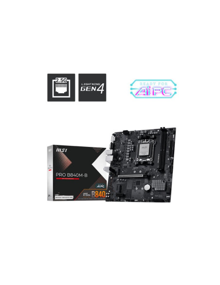 Msi Pro B840M-B Płyta Główna Amd B840 Gniazdo Am5 Micro Atx