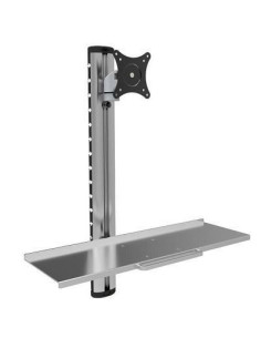 Techly Ica-Plw 01 Uchwyt / Stojak Do Monitorów 68,6 Cm (27") Ściana Srebrny