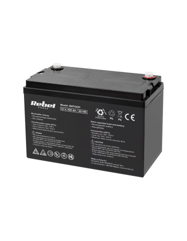 Akumulator Żelowy Vrla Agm Rebel 12V 100Ah