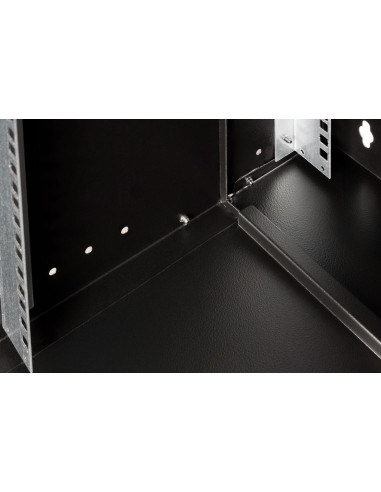 Szafa Sieciowa Wisząca 19" 12U, Soho Pro 595 X 540 X 400 Mm, Drzwi Szyba, Czarny, Niezłożona, 60Kg