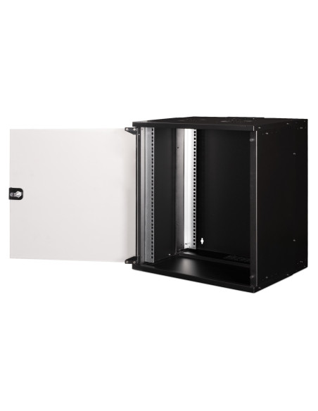 Szafa Sieciowa Wisząca 19" 12U, Soho Pro 595 X 540 X 400 Mm, Drzwi Szyba, Czarny, Niezłożona, 60Kg