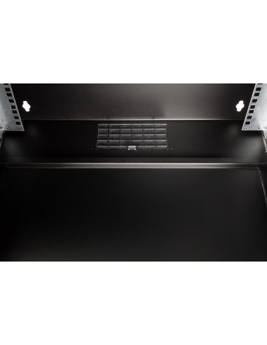 Szafa Sieciowa Wisząca 19" 12U, Soho Pro 595 X 540 X 400 Mm, Drzwi Szyba, Czarny, Niezłożona, 60Kg