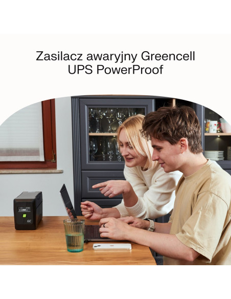Green Cell Ups Powerproof 900W/1500Va Modyfikowana Sinusoida