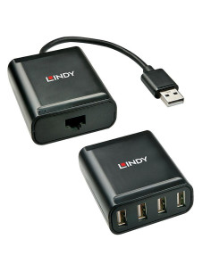 Lindy 42679 Huby I Koncentratory Usb 2.0 Czarny 2