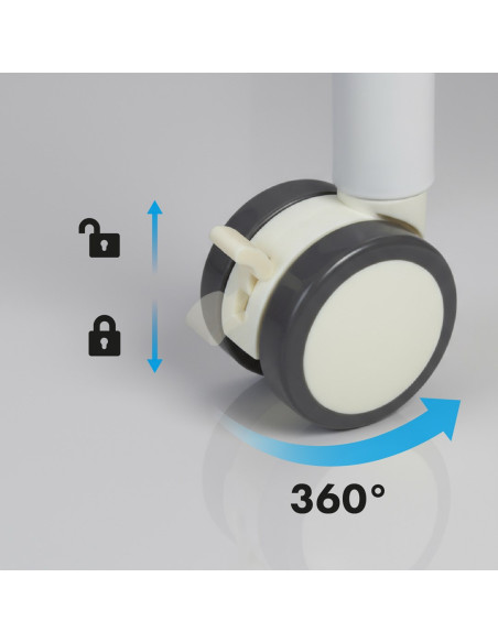 Ergo Office Mobilna Tablica Suchościeralna, Orientacja Pionowa, Biała, Jednostronna, Z Półką, Wymiary Tablicy 1190X790Mm Er-3