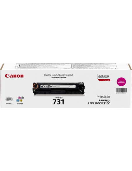 Canon 731 Kaseta Z Tonerem 1 Szt. Oryginalny Purpurowy