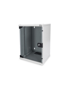 Szafa Sieciowa Wisząca 10" 9U Rack 312X300, Drzwi Szyba, Szary, Niedzielona, Złożona, 30Kg 2