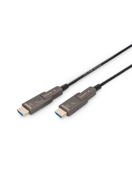 Digitus Hybrydowy Kabel Światłowodowy 4K Aoc Hdmi Z 10M Odłączanym Wtykiem