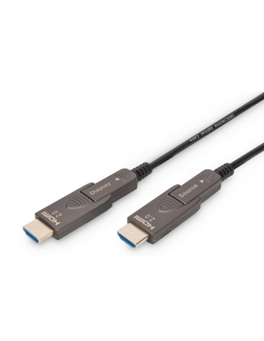 Digitus Hybrydowy Kabel Światłowodowy 4K Aoc Hdmi Z 10M Odłączanym Wtykiem