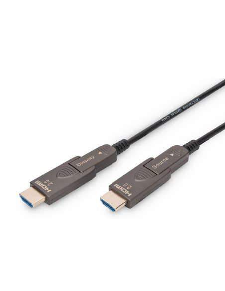 Digitus Hybrydowy Kabel Światłowodowy 4K Aoc Hdmi Z 10M Odłączanym Wtykiem