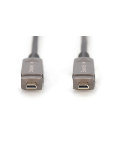 Digitus Hybrydowy Kabel Światłowodowy 4K Aoc Hdmi Z 10M Odłączanym Wtykiem