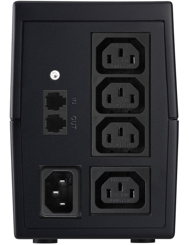 Powerwalker Vi 850Se Lcd/Iec Zasilacz Ups Technologia Line-Interactive 0,85 Kva 480 W 4 X Gniazdo Sieciowe