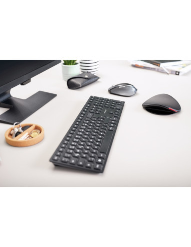 Cherry Kw 9100 Slim Klawiatura Uniwersalne Rf Wireless + Bluetooth Qwertz Swiss Czarny